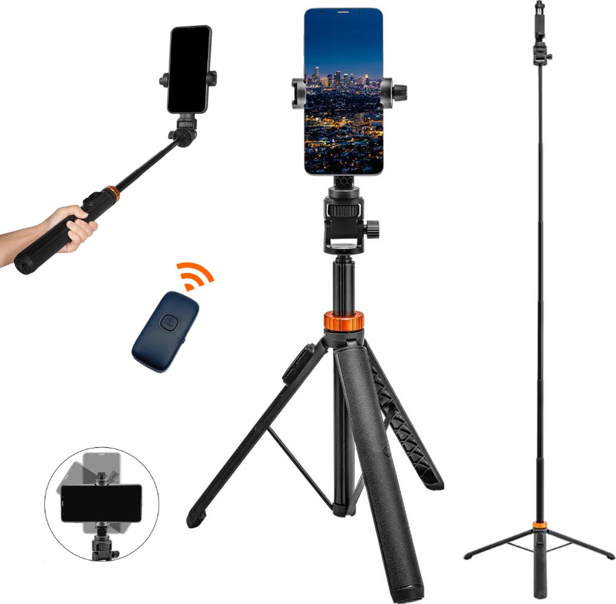 GoPro Telefoon Statief - 180cm Tripod thumbnail 2