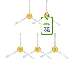 DEGG® - Zijborstel geschikt voor iRobot roomba 800/900 serie - Geschikt voor iRobot roomba onderdelen - Roomba Spinners - 5 STUK(S)
