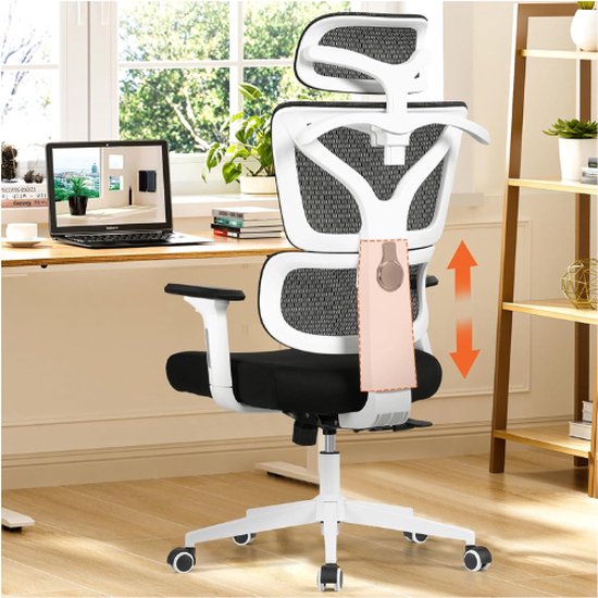 Guessky Bureaustoel, executive grote en hoge bureaustoel, ergonomische