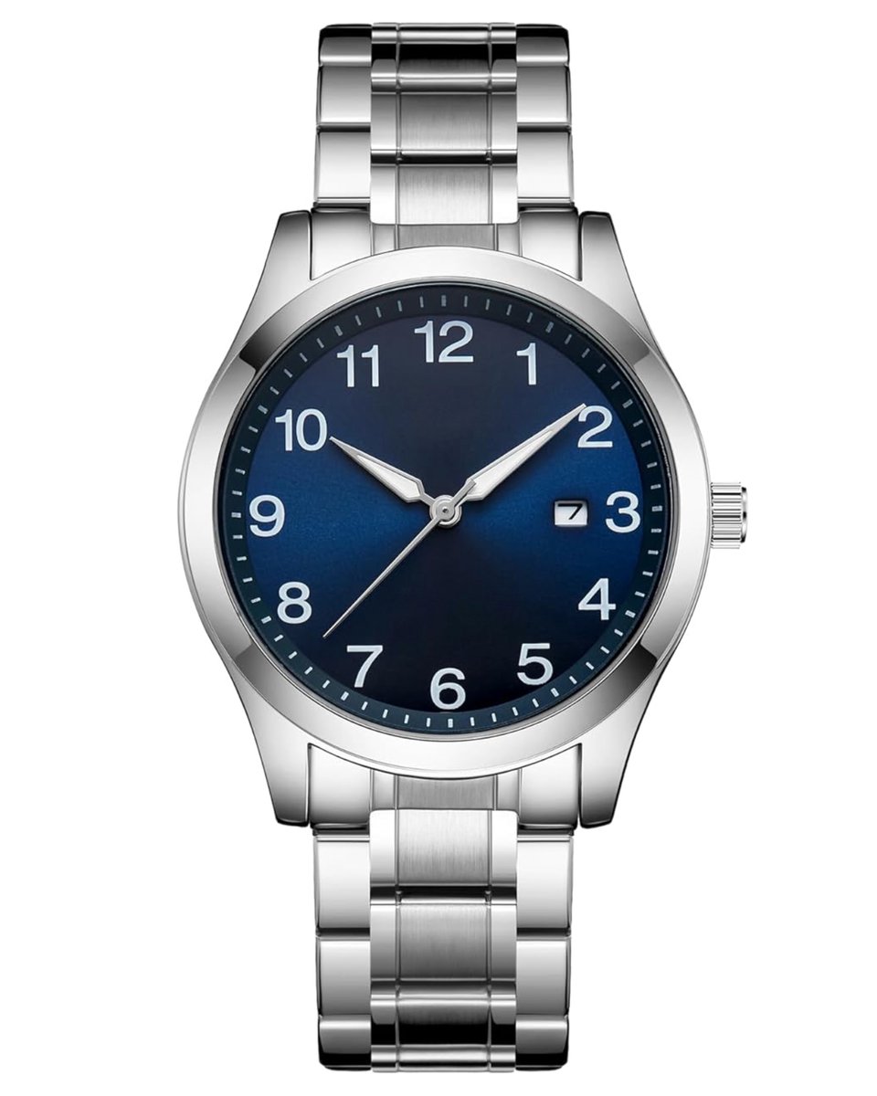 Tyme Zurich Heren Horloge - 40mm Blauw-Zilverkleurig - Horloges voor Mannen - Polshorloge - met Cadeauverpakking