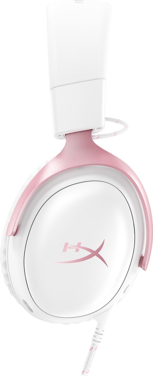 HyperX Cloud III Gaming Headset - PC, PS5, Xbox Series X|S - Nintendo, Steamdeck - (White/Pink) thumbnail 4
