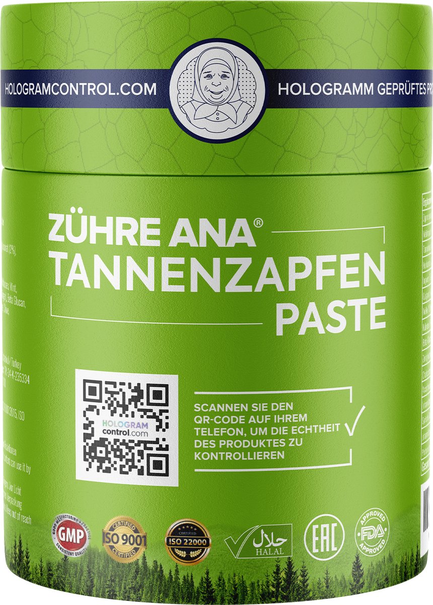 Goedkoopste Zuhre Ana - Kozalak Macunu - 100 Natural - Vitaminen & Mineralen - Hoestmiddel - Verkoudheid, Keelpijn - Dennenappels Pasta - Halal - Veganistisch