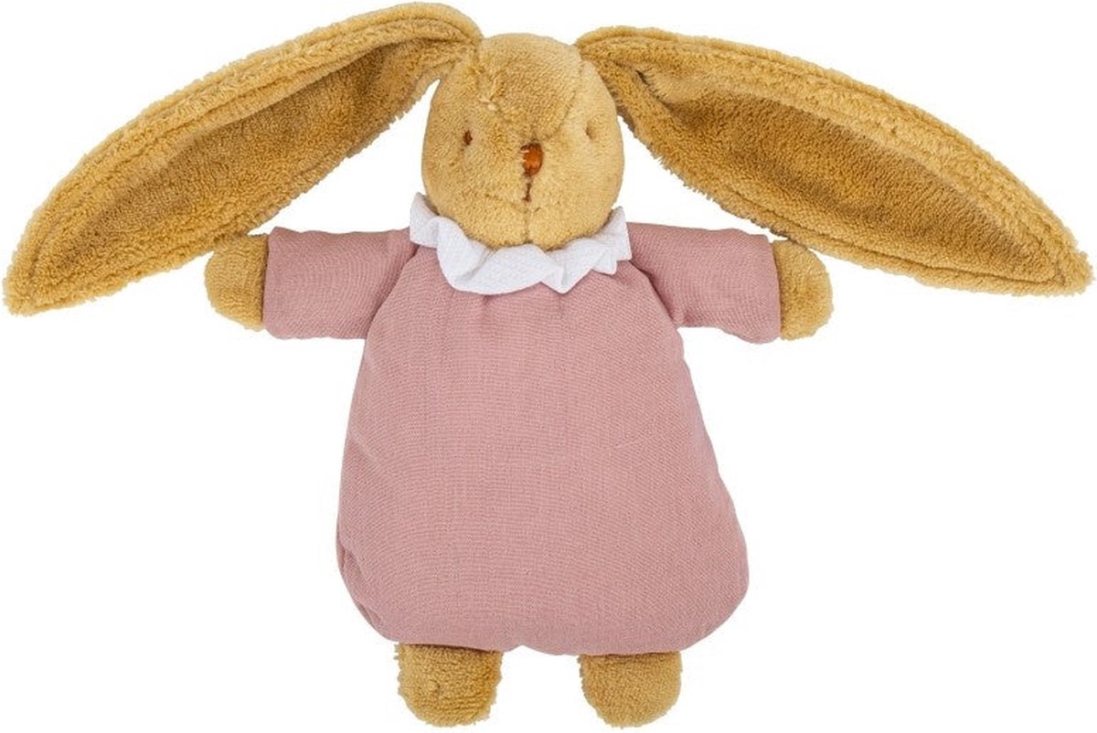 Trousselier Konijn Engelnest Knuffel Biologisch Katoen Oudroze 20Cm