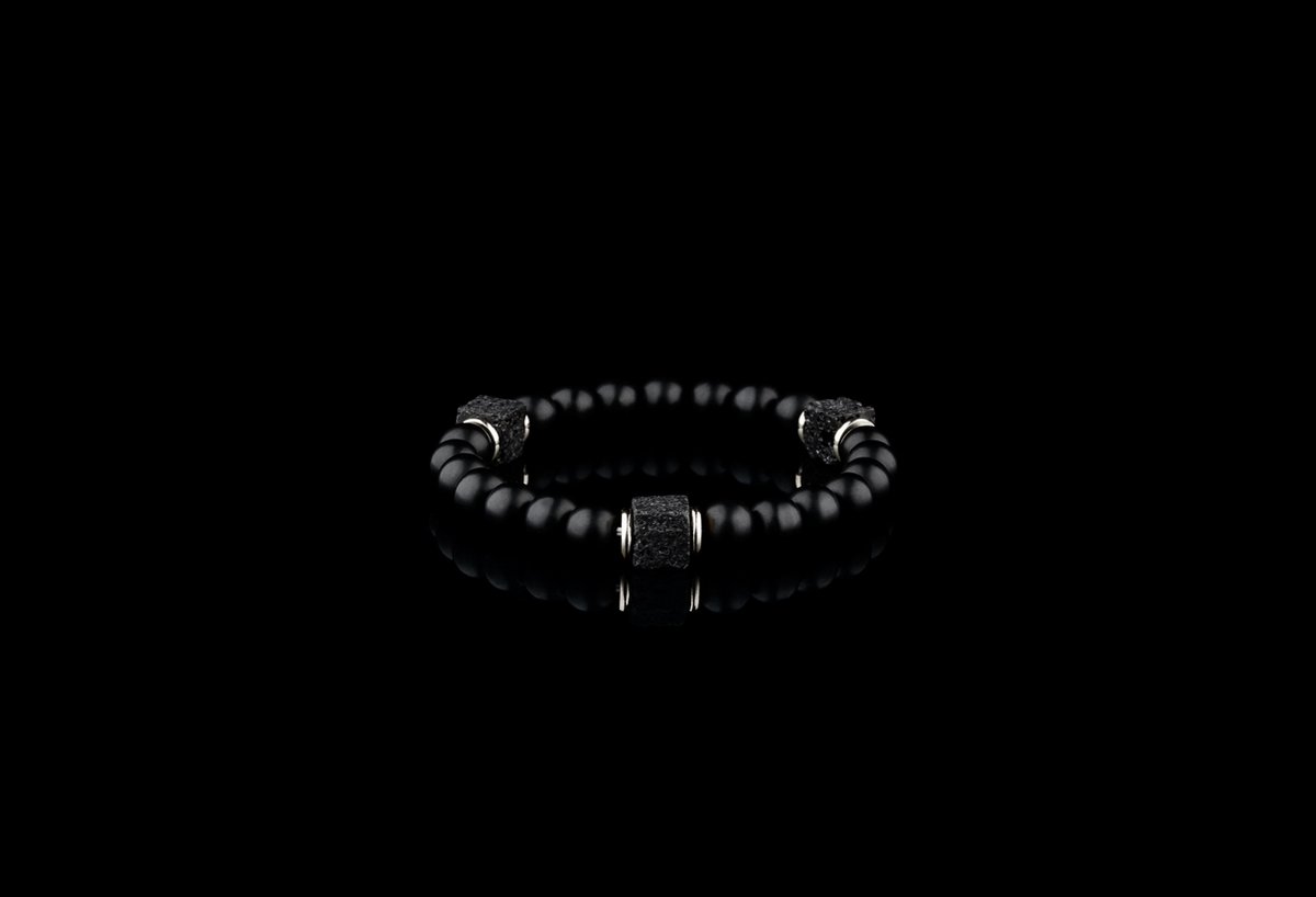 Donley - lava Stone natuursteen hout armband - Mystiek Aardingsjuweel voor Balans - Spirituele Heling en Innerlijke Kracht armband - buddha armband - Edelstenen - Reiki - Sieraden - Healing Crystals - Yoga armband
