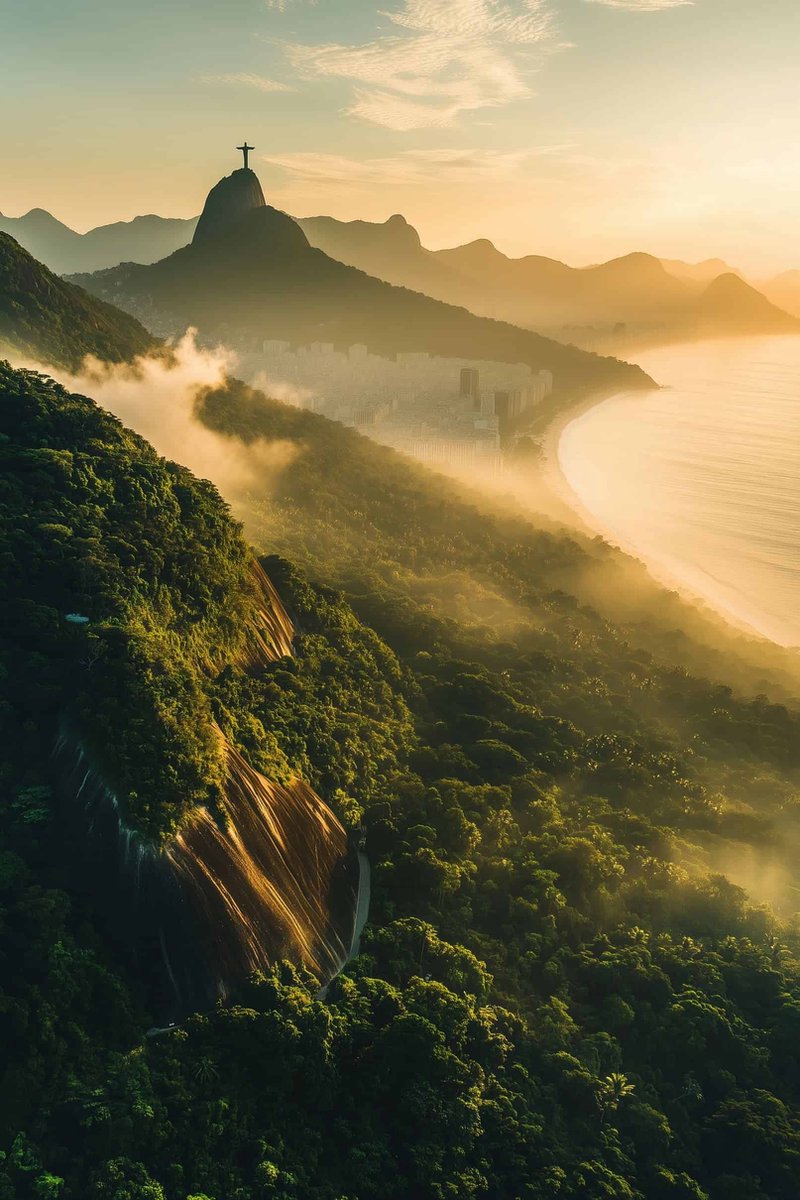 Rio de Janeiro Poster - Natuur - Stad - Braziliaans - Tropisch - Stranden - Avontuur - Leven - posters - formaat 50x70cm - Wanddecoratie - S4550