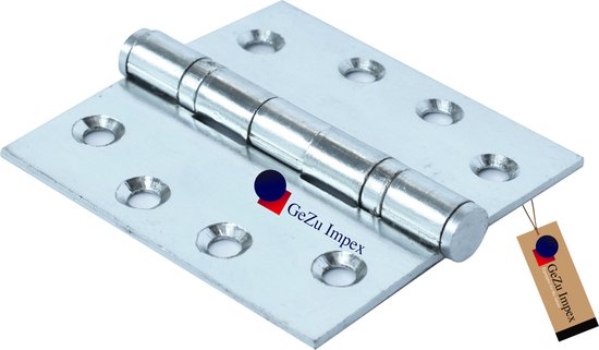 GeZu Impex Charnière carrée 75 x 75 mm Galvanoplastie