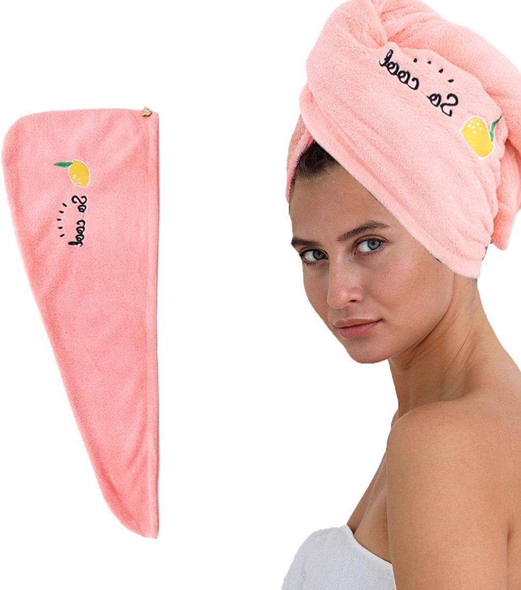 Haartulband hoofddoek - Microvezel handdoek voor het drogen van het haar - Alle haartypes .