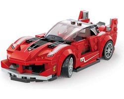 Bricker Ferrari FXX K look - Ferrari - Rood - Race auto - compatibel met lego - Super car - auto