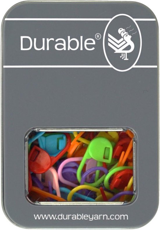 Durable Stekenmarkeerders sluitbaar 23mm, 80 stuks assorti kleuren