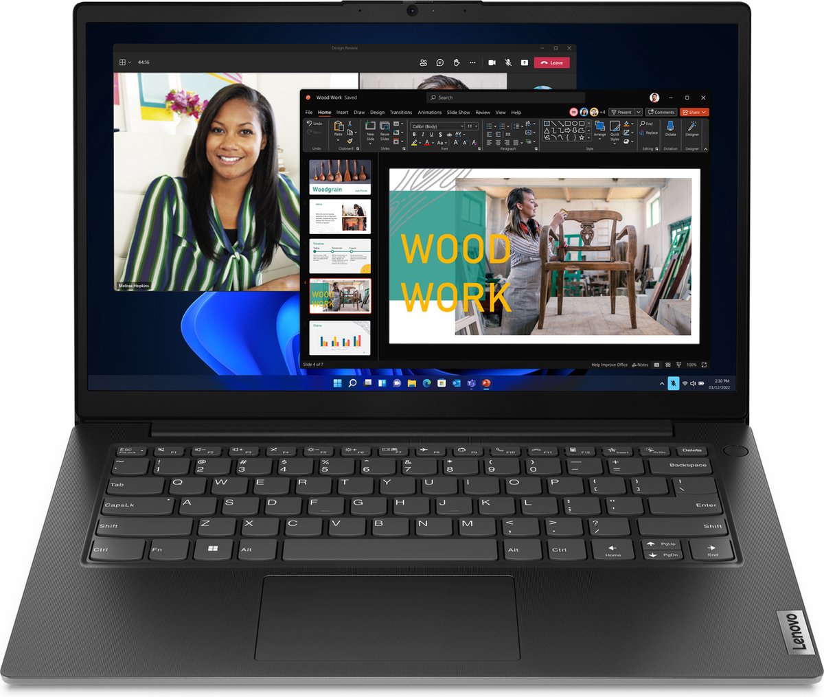 Lenovo V14 G4 AMN (82YT00M3MH) 14" laptop Zwart | R5 7520U | Radeon 610M Graphics | 8 GB | 256 GB SSD