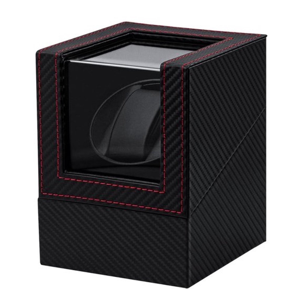 Horloge Opwinder - Horloge Doos - Horloge Box - Horloge Opwinder Voor 1 Horloge - Horloge Opbergdoos Heren - Watchwinder - Ultrastille Rotatie - AntimagnetMrs. Jonesring - Twee Voedingsmethoden
