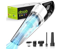 Luxe Kruimeldief – Snoerloos – Best Verkocht – Handstofzuiger – Vacuum Cleaner – 6000mAh – HEPA Filter – 10000PA – Lichtgewicht – Wit