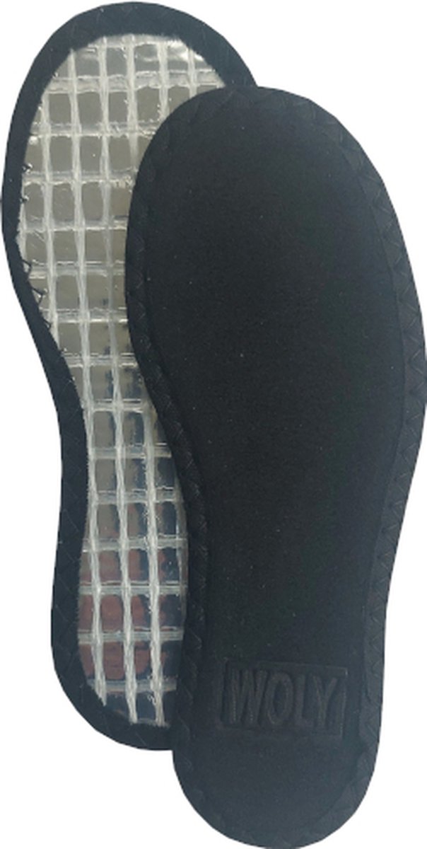 Woly Alu-Fleece Inlegzool voor Kinderen - Winter Inlegzool met Aluminiumfolie - Tegen koude voeten - Warm en zacht - Maat 32