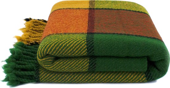 Grand foulard zwart van 100% katoen | Ook als plaid of sprei