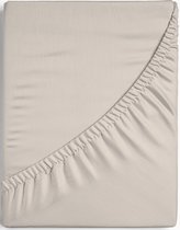 Dreamers Den - Premium Jersey Elestaan - Biologisch Katoen - Hoeslaken - Naturel - 180x210 cm - 35 cm hoekhoogte