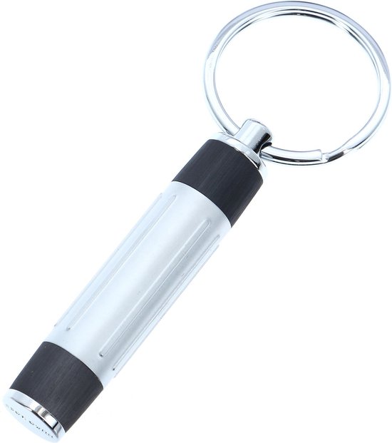 Hugo Boss Schreib-Set Gear Ribs – Tintenroller & Schlüsselring Aus Aluminium, Silber/grau