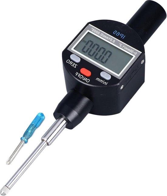 Digitale meetklok 0,01/0,0005 inch precisie, digitale indicator 0-25,4