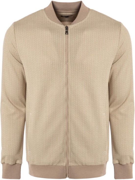 Carisma Casual Heren Vest Met Motief En Rits Beige 8660 S bol