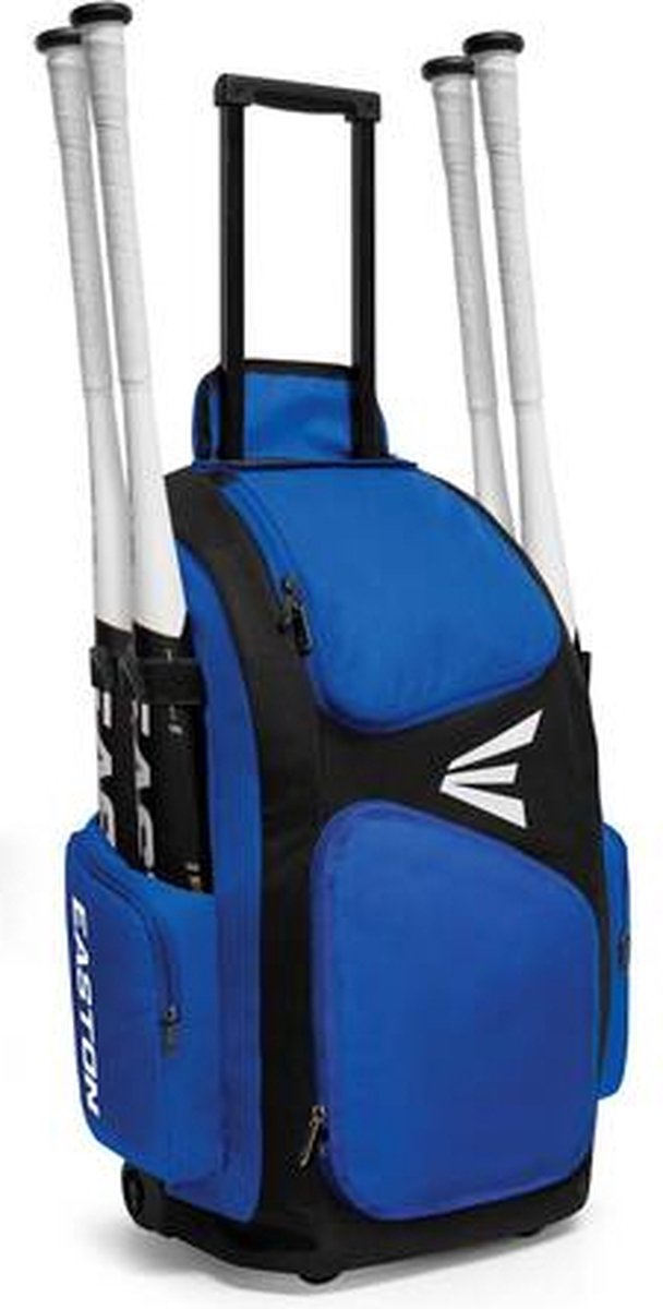 Easton Traveler Stand Up Wheeled Bag Kleur Black/Navy Wheeled Bag voor Sport Honkbal/Softball