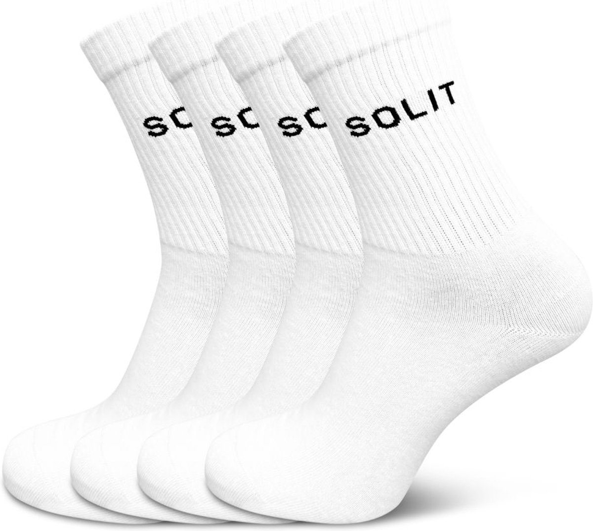 Beste hoge sokken - Sport sokken - 4-paar - 78% katoenen sokken - Maat 39-42 - voor Dames en Heren - Naadloze sokken - crew sokken