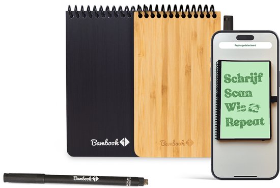 Cahier Effaçable Bambook Pocket - Hardcover - Avec 1 feutre gratuit