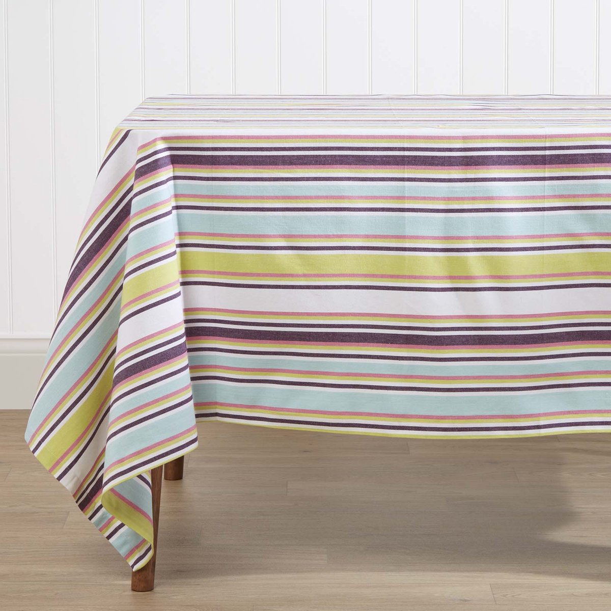 Homescapes Osaka Katoenen Tafelkleed 138 x 228 cm Groene Streep