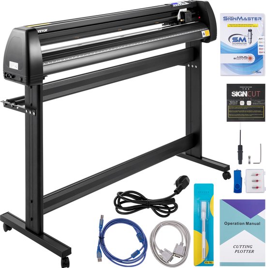 VEVOR 375 mm vinyl snijplotter 3 mesjes offline besturing