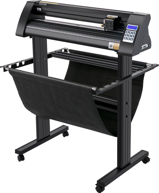 Traceur de découpe de Vinyl VEVOR 72 cm - Machine de traceur de découpe - avec écran LED - Guidage laser optique oculaire intégré semi-automatique - Traceur de découpe de Vinyl - - Compatible avec le logiciel SignMaster