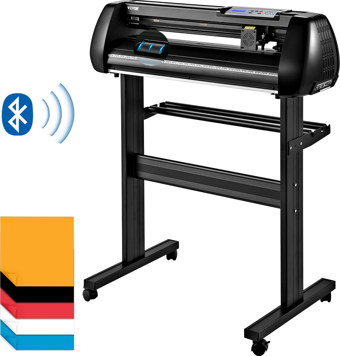 VEVOR Vinyl Snijplotter, 780 Mm Snijplotter Machine, 20 - 800 Mm/S Vinyl Cutter Plotter, 3 Bladen Snijplotter, Plottermachine met Signmaster-Software, Folieplotter Snijder voor Borden En Decoraties