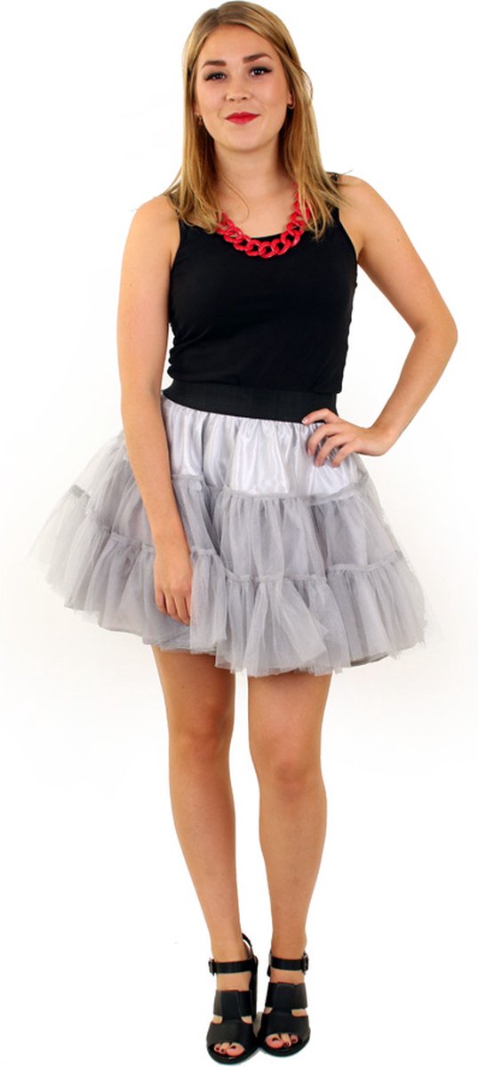 Petticoat zilver 3-laags