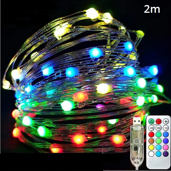 Kerstsnoer 5 meter met 50 lampjes - Kerstverlichting kopen