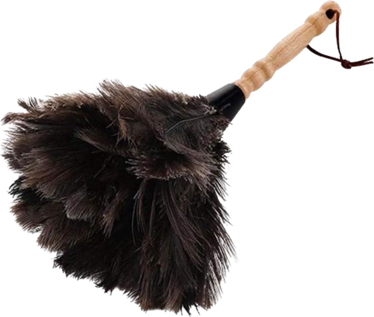 Goedkoopste Natuurlijke struisvogelveren stofdoek boeket bamboegreep veer stofwisser - 32 cm (1 ) Plumeau