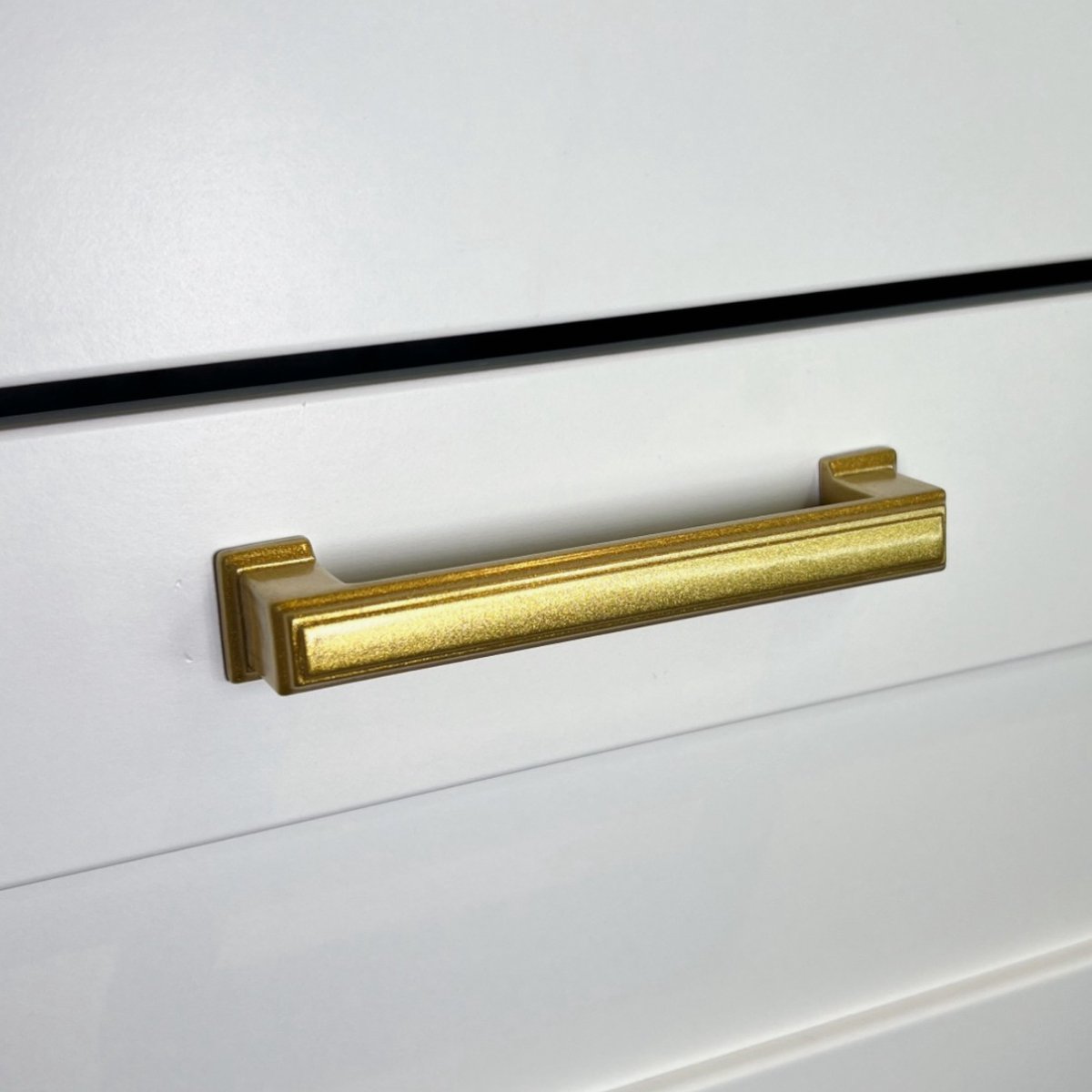 Handgreep Goud RVS – 96mm – ''Amsterdam'' – Meubelgreep | Keukengreep – Kastgreep – Ladegreep – Incl. Schroeven