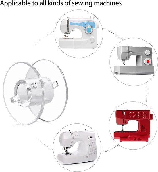 60 stuks - Naaimachine - Spoeltjes Garen - Universeel - spoel naaimachine spoelen - voor naaimachine spoel kunststof naaimachine spoelen - voor Brother Singer Kenmore Janome de meeste naaimachines van Meekiee — afbeelding 2