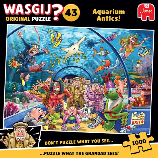 Wasgij Original 43 - Aquarium Capriolen! - 1000 stukjes puzzel - Legpuzzel