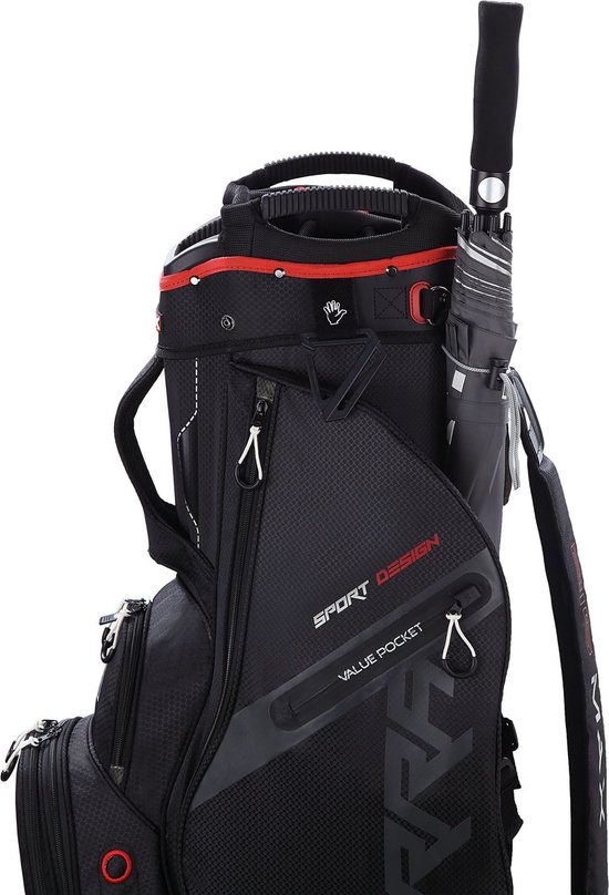 Big Max Terra Sport Golftas - Cartbag - Zwart Rood van Merkloos — afbeelding 5