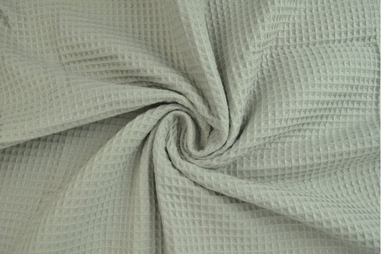 Tissu gaufré - 1 mètre - Au mètre - Gris argent - 150cm de large