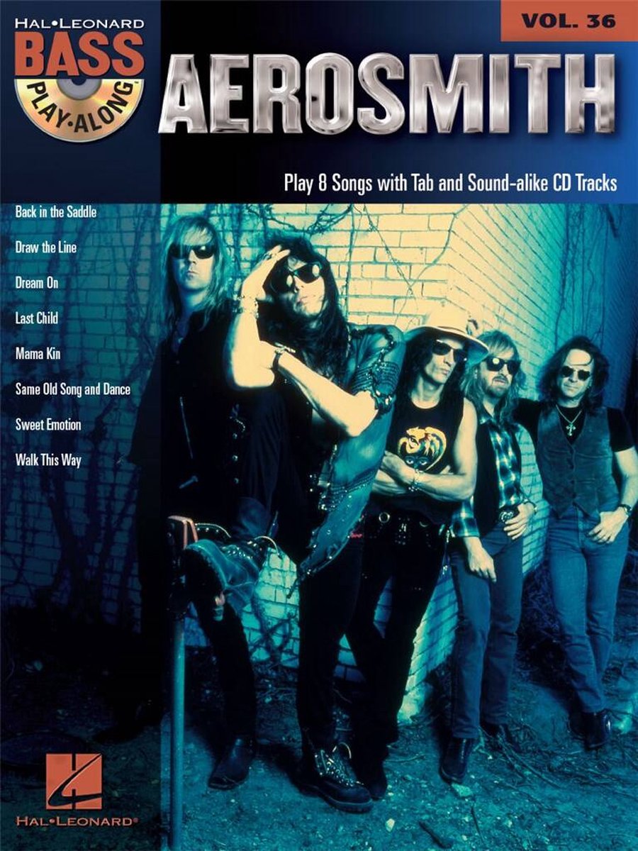 Bass Play-Along Volume 36: Aerosmith Bladmuziek