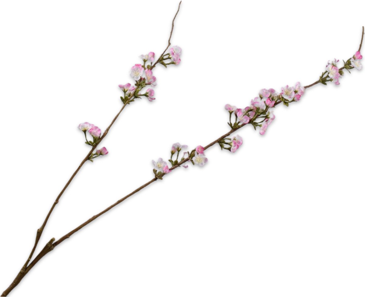 Silk-ka Kunstbloem-Zijden Bloemen Bloesem Tak Roze 116 cm