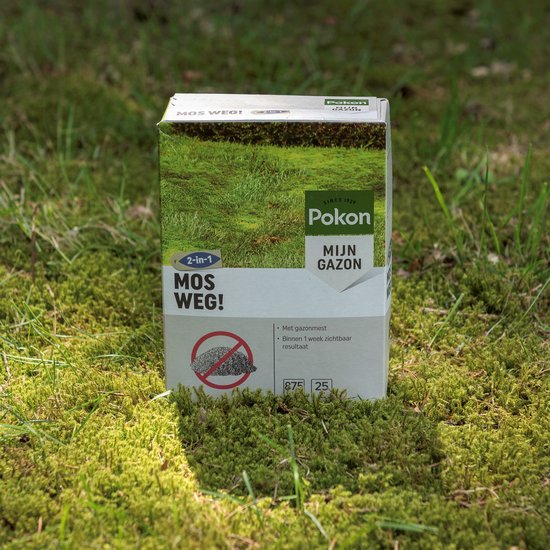 Pokon Mos Weg! - 875gr - Onkruidverdelger - Geschikt voor 25m² - Mosbestrijder - Anti mos gazon van Merkloos	 — afbeelding 5