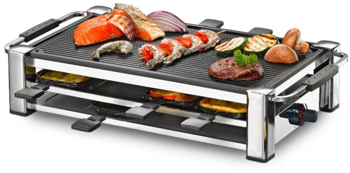 Rommelsbacher RCC 1500 Raclette - Gourmetstel - 8 Personen