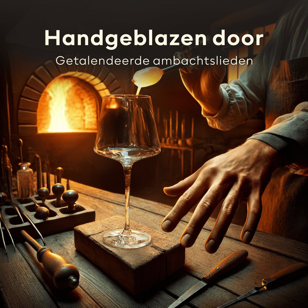 BarDeluxe® Wijnglazen Rode Wijn - Luxe Cadeau - Kristallen Wijnglas 640ml - Rode Wijnglazen Kristal - Handgemaakt - Perfect voor Bar of Diner — cadeau in Kookcadeaus - foto 4