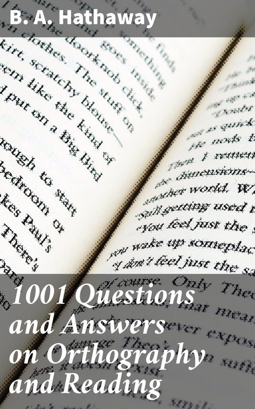 1001 Questions and Answers on Orthography and Reading - cover