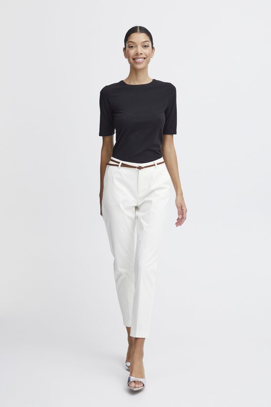 Cropbroek met riem voor dames b.young Days Cigaret 2 | Made in Paradis