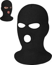 YONO Cagoule 3 Trous - Cagoule Trois Trous - Masque de Ski - Homme - Femme - Zwart