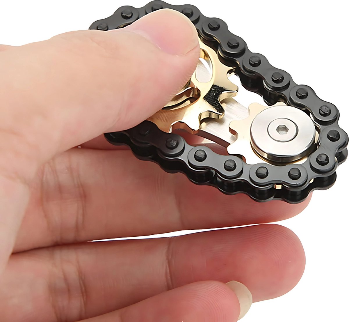 3 x coole kettingwielen voor fietsketting, handroller voor