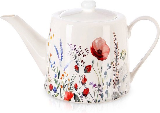 Theepot Porselein KLAPROZEN 1 l - Theekan