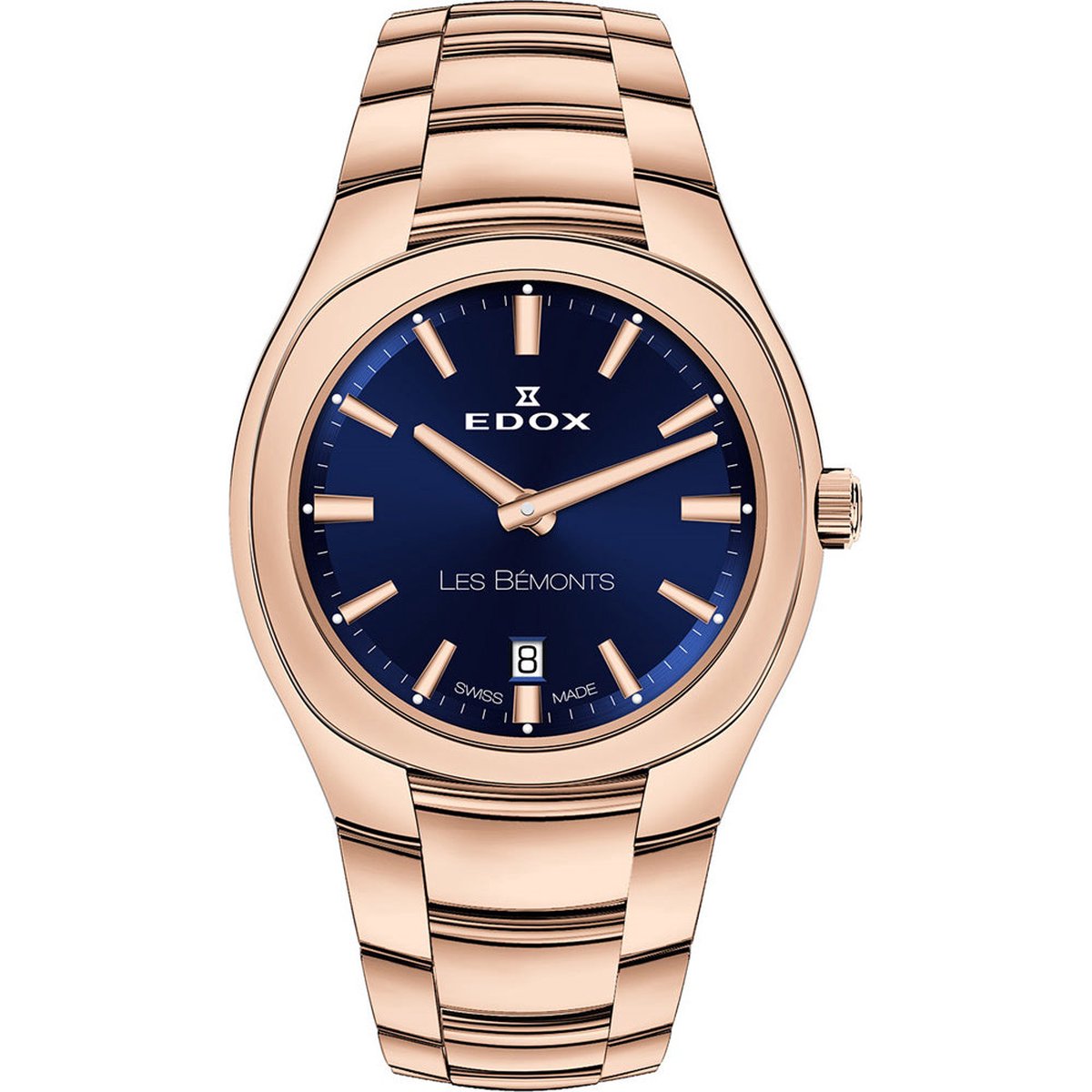 Edox Les Bémonts Horloge 57004-37R-BUIR Swiss Made Dameshorloge 30mm