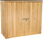 Luxe Tuinkast – Hout – Tuinkist – Voor Buiten – Tuinberging – Compacte Schuur – Eenvoudige Montage – 140x60x130 cm – Organizer
