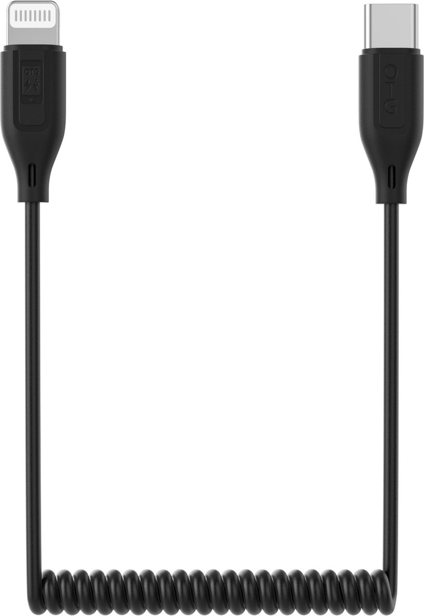 7RYMS UC-LN - USB-C naar Lightning audiokabel 60 cm - voor iPhone - Geen kwaliteitsverlies - Adapter - Zwart